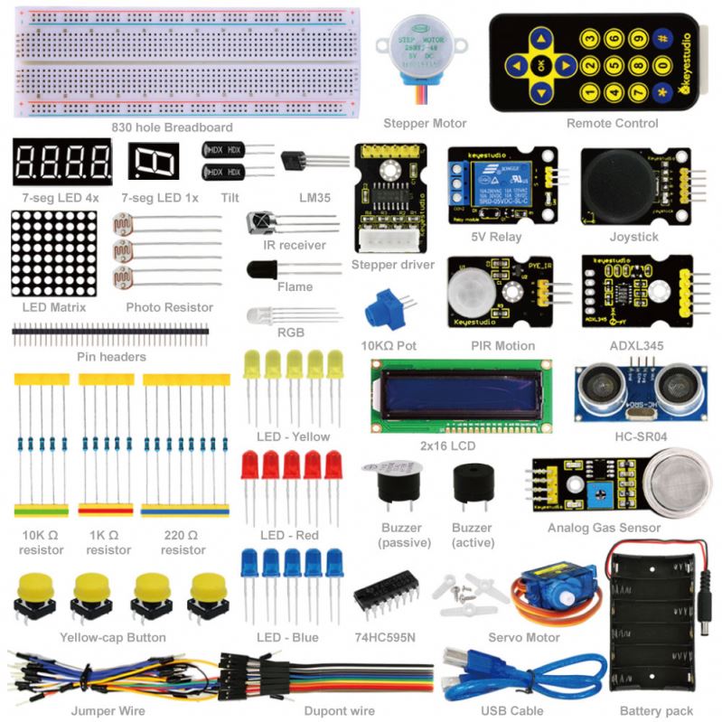 Keyestudio Расширенный исследования Starter kit с UNO R3 для Arduino