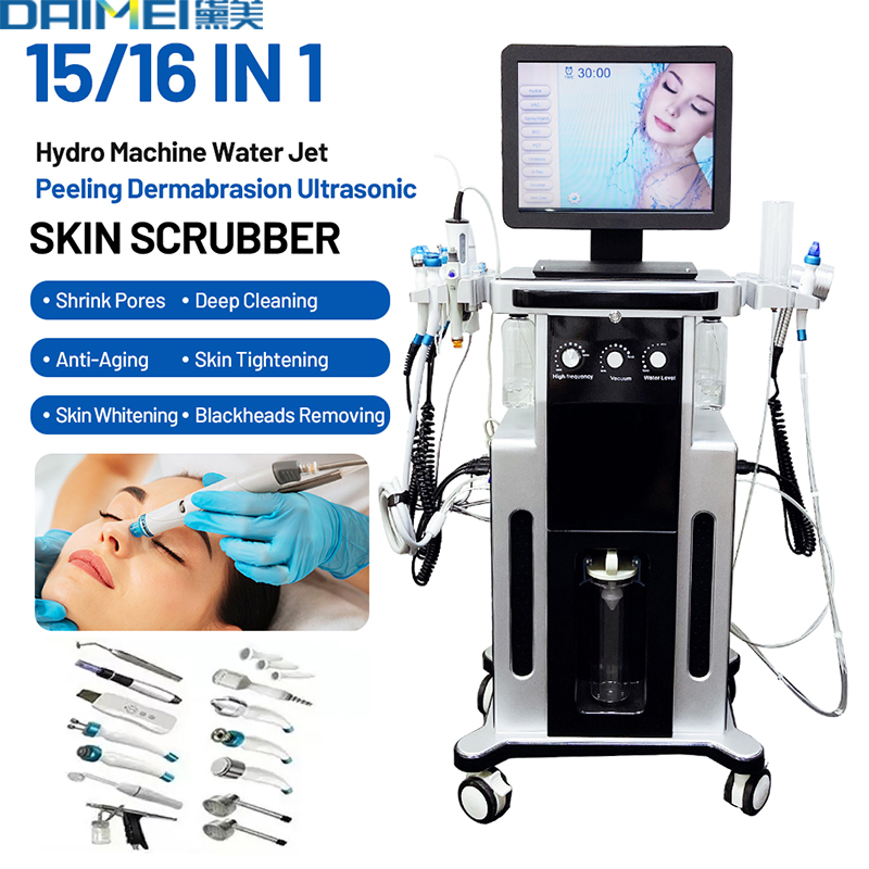 15 в 1 Hydrabeauty /Hydra гидро микродермабразия/hidraface кислородная кожа аквапилинг Водоструйная Алмазная спа Очистительная Машина