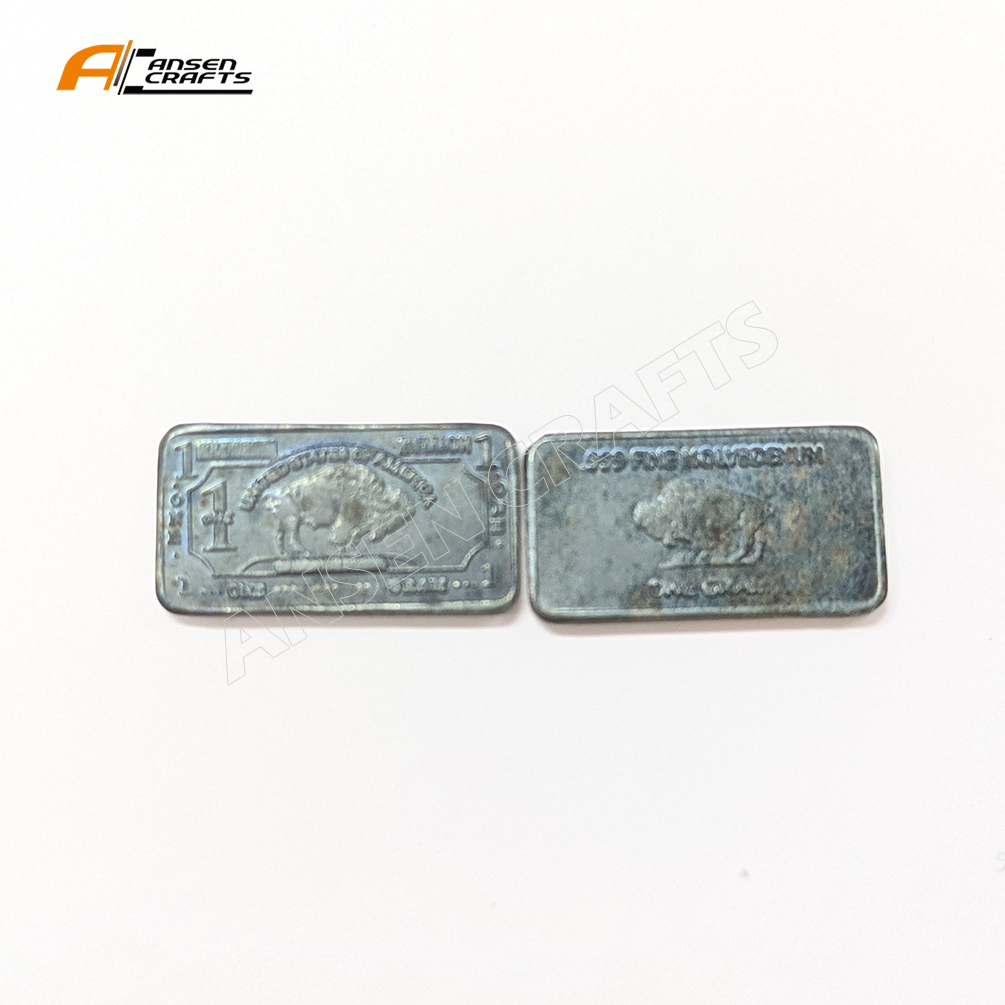 Hot New Item Fine. 999 Molybdenum 1 Gram Element Buffalo Rare Metal Bullion Pure Ingot Bar
