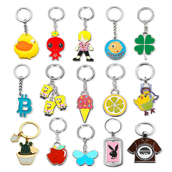 Wholesale Custom Logo Quality Key Chain Custom Metal Leather Keychain