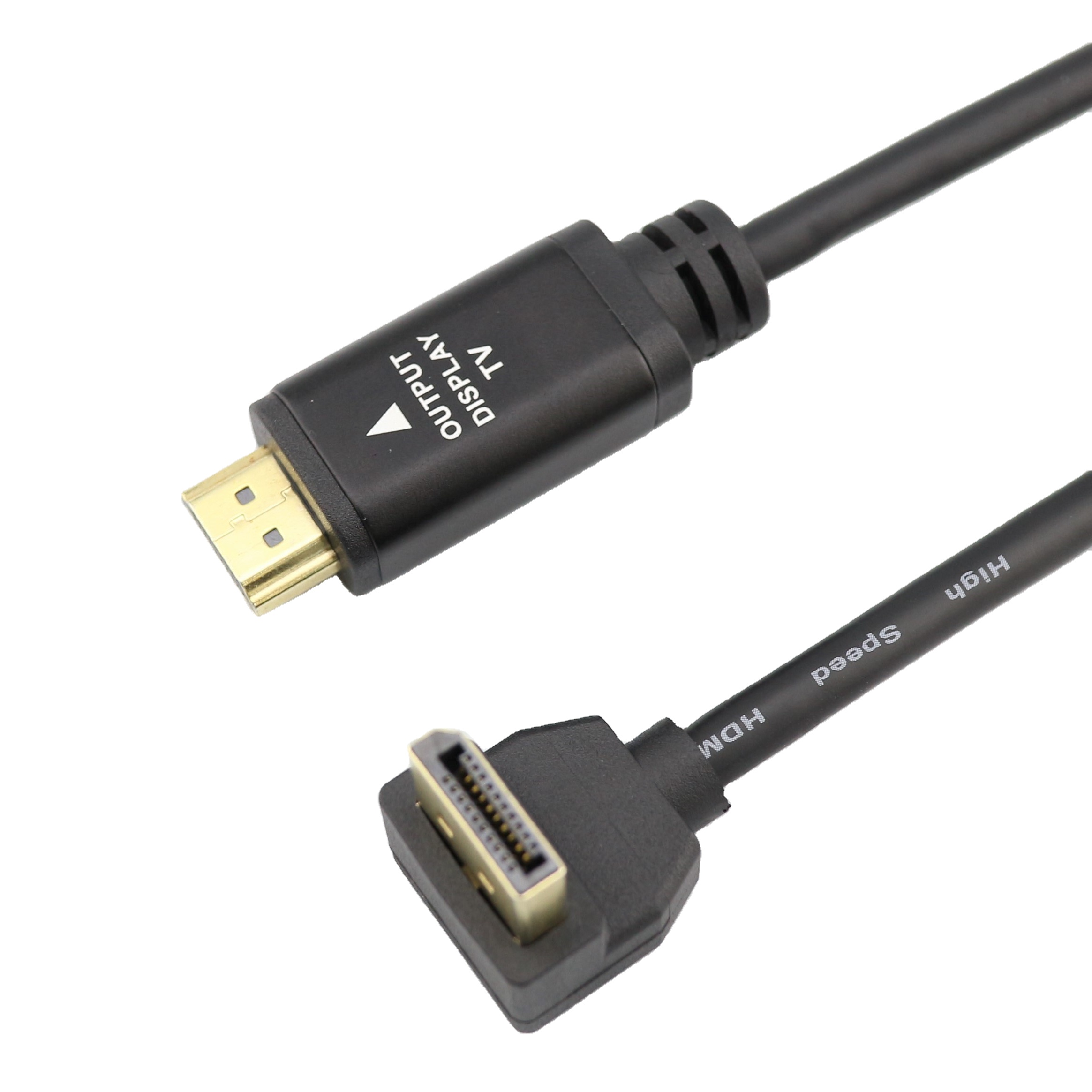 DisplayPort 90 Angulo Macho para Mini DisplayPort Macho Adaptador de Cabo de Video 0,3 м Angulo Reto 90 Graus Min