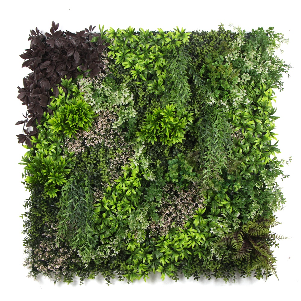 Factory supply PE artificial boxwood plant wall green fence for garden hotel decoration