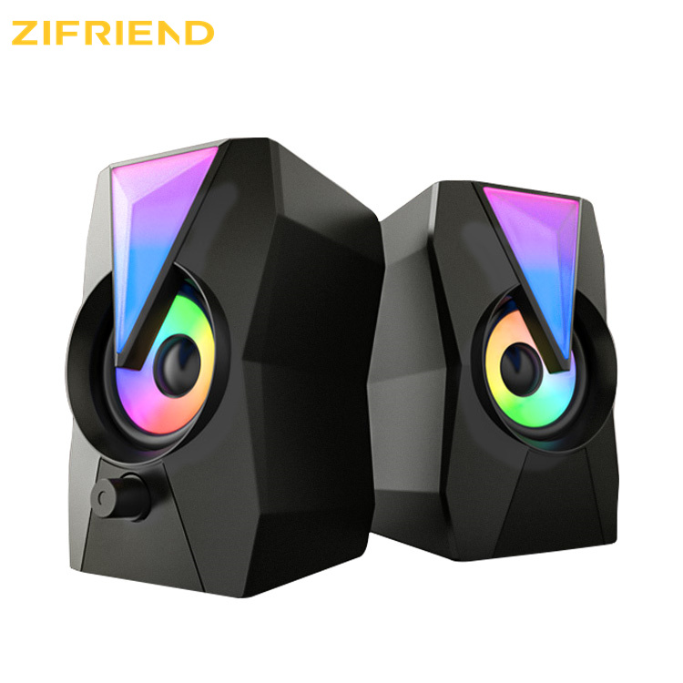 Новый дизайн, игровой компьютерный динамик RGB в стиле панк, компьютерные колонки
