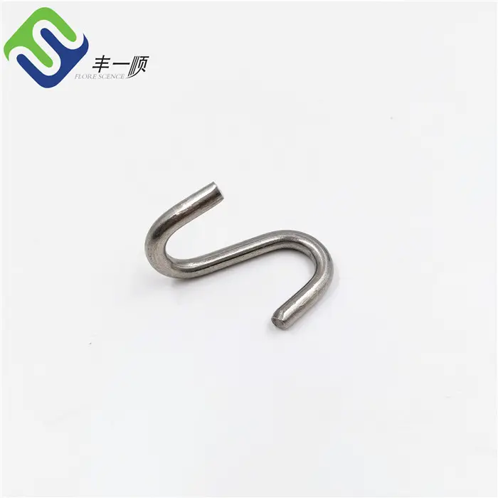 16mm Stainless Steel Rope Fasten S Hook For Outdoor Playground