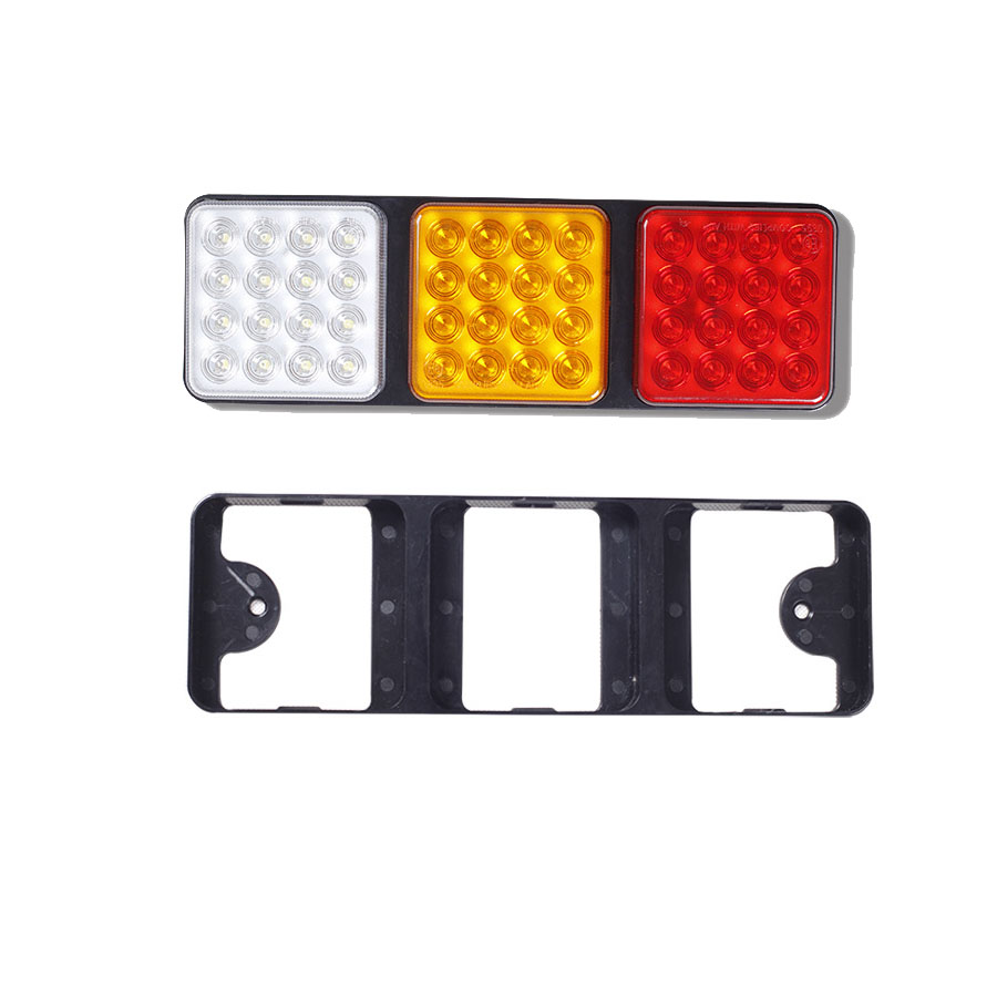 Emark Universal 24v 12v Led Stop Brake Combination Rear Trailer Truck Tail Light