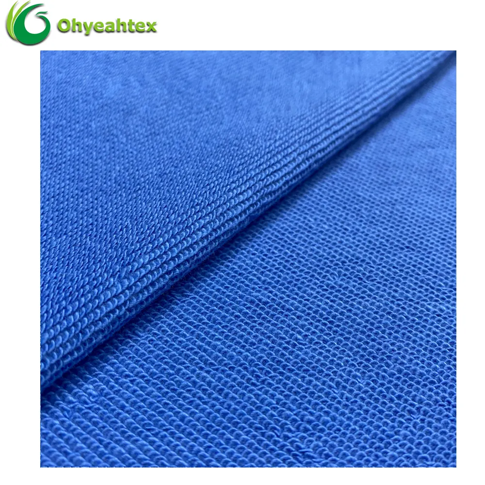 Organic Gots Certified Organic Material 100% Organic Cotton Knitted French Terry Fabric For Women Clothes