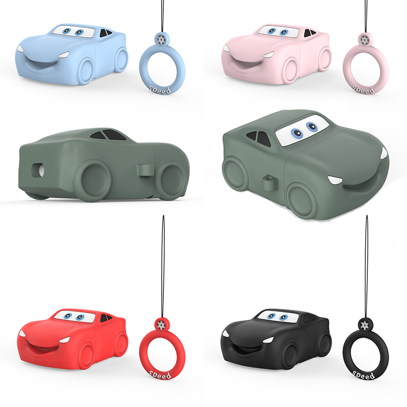 BOORUI силиконовый водонепроницаемый чехол для 3d airpod чехол тачки Тип Мультфильм ТПУ наушники Чехлы для air pods 1 2