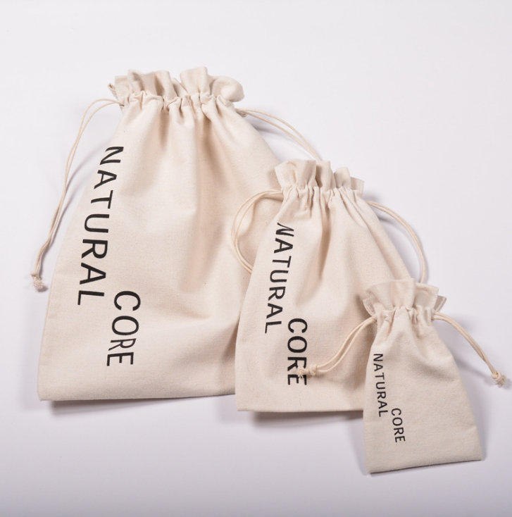 Пользовательские печати небольшой холст Хлопок Подарочная сумка drawstring Сумка плотная хлопок сумка шнур замок