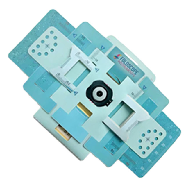 Складная бумага Foldscope 200 раз 400 раз 520 раз микроскоп
