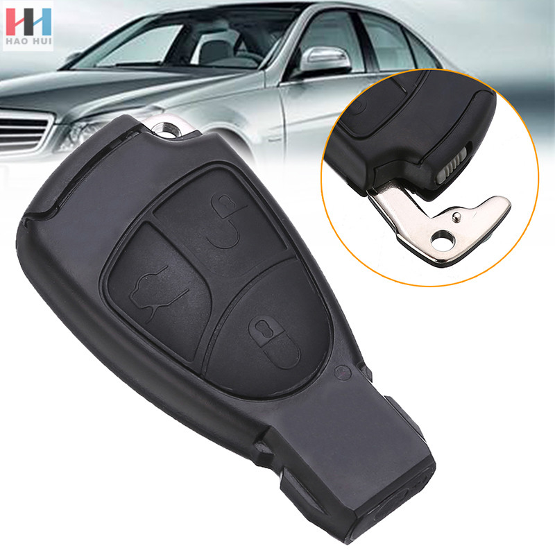 Мягкие кнопки ключ чехол для ключей для Mercedes Benz, B, C, E, S, ML SLK CLK класс 3 кнопки брелок для ключей с кожаной крышкой чехол для mercedes benz