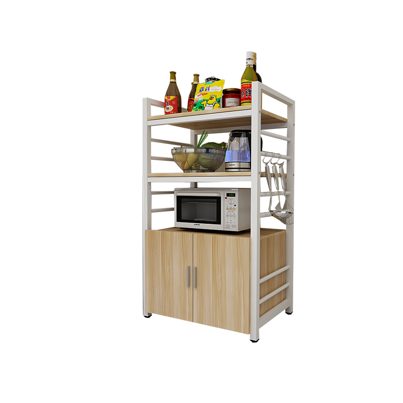 Wholesale Kitchen Appliances Storage Rack organizer Kitchen furniture Storage Holders Metal Wood Microwave Oven Shelf Rack stand