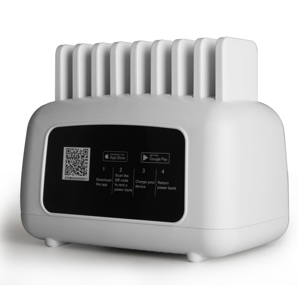 Совместное использование зарядного устройства power bank charger, устройство мобильный телефон киоск зарядной станции с замком коробка
