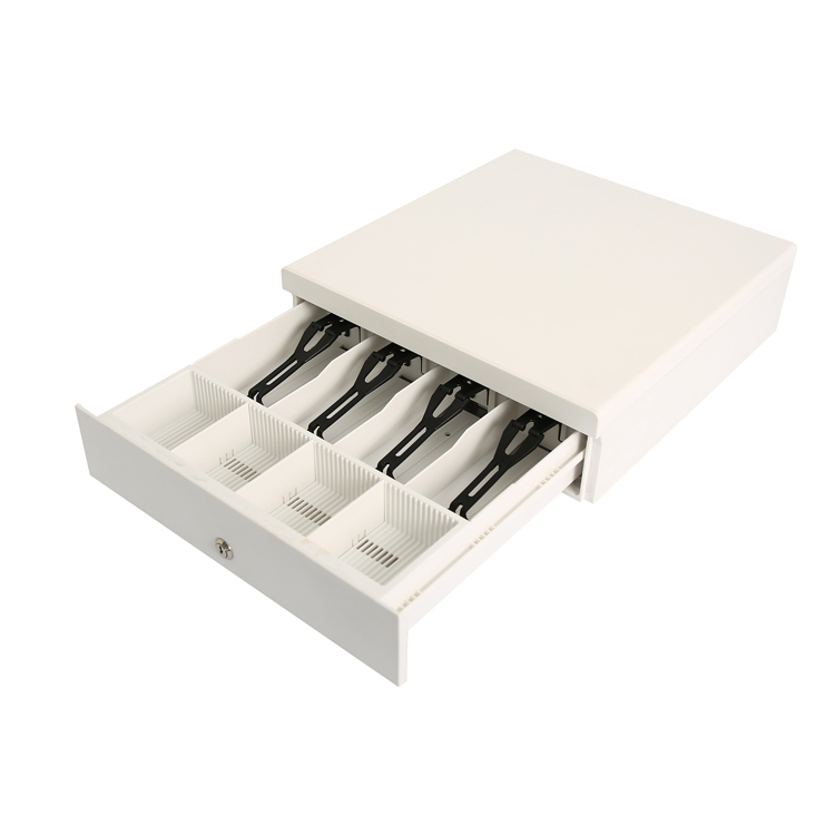 White cheap plastic with customizable patterned cash drawers