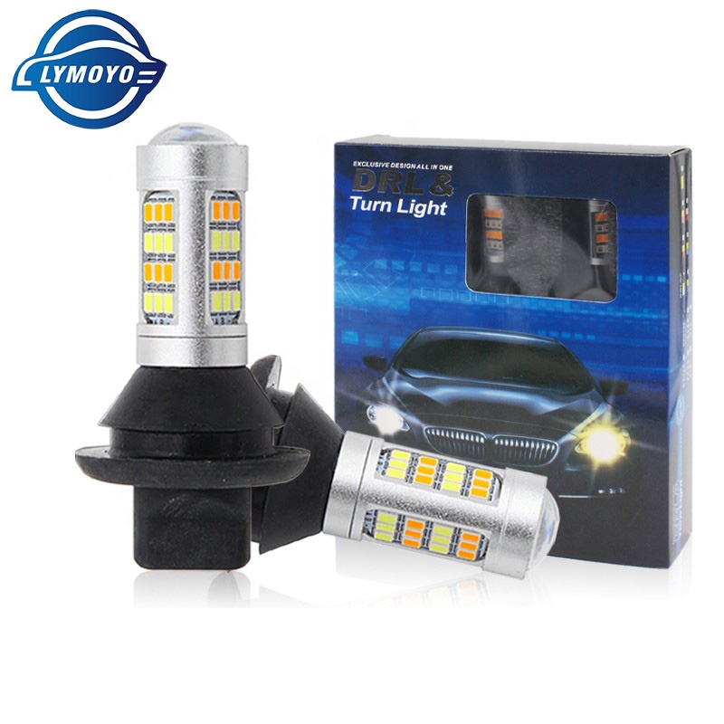 Заводская цена 42SMD дневные ходовые огни DRL Противотуманные фары T20 7440 BAU15S BA15S 1156 светодиодные лампы