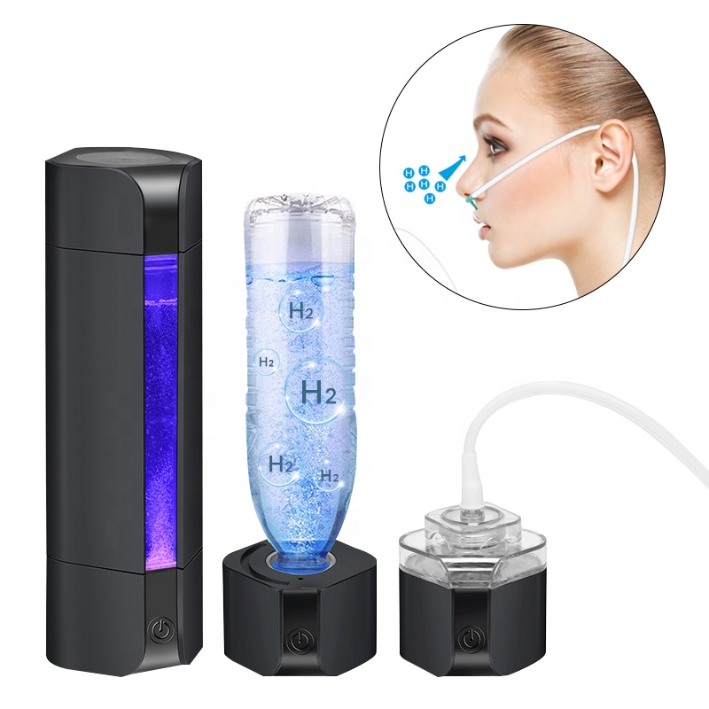 Customized Logo Hydrogen Water Bottle Inhaler 2300ppb Electrolysis Hydrogen Water Bottle Generator