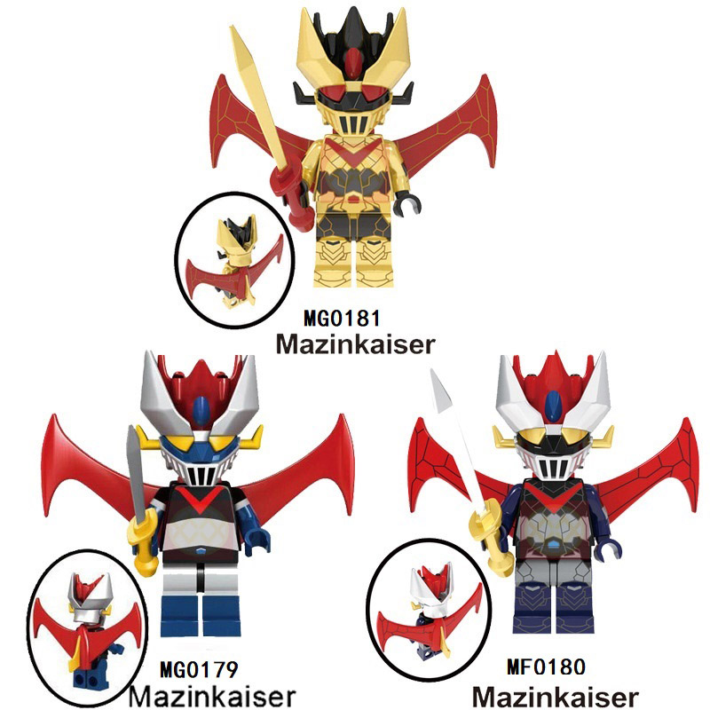 Аниме мини Экшн-фигурки Mazinger Z Ultraman Altman Alien Predator Voltron мини блочные игрушки для детей