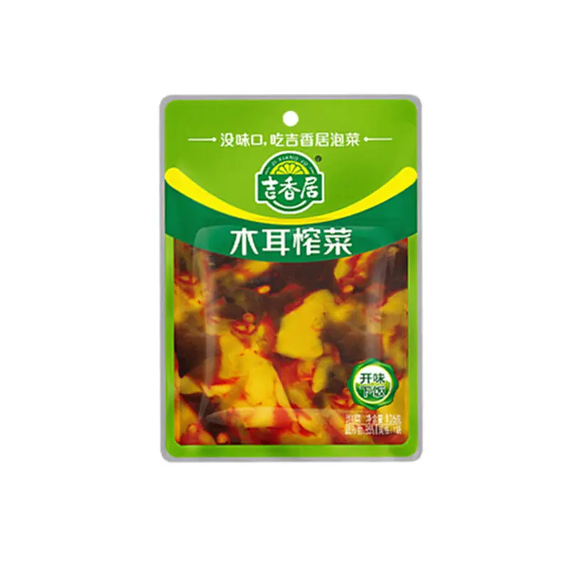 Factory Wholesale Jixiangju shii-take mustard 106G spicy flavour   tuber mustard