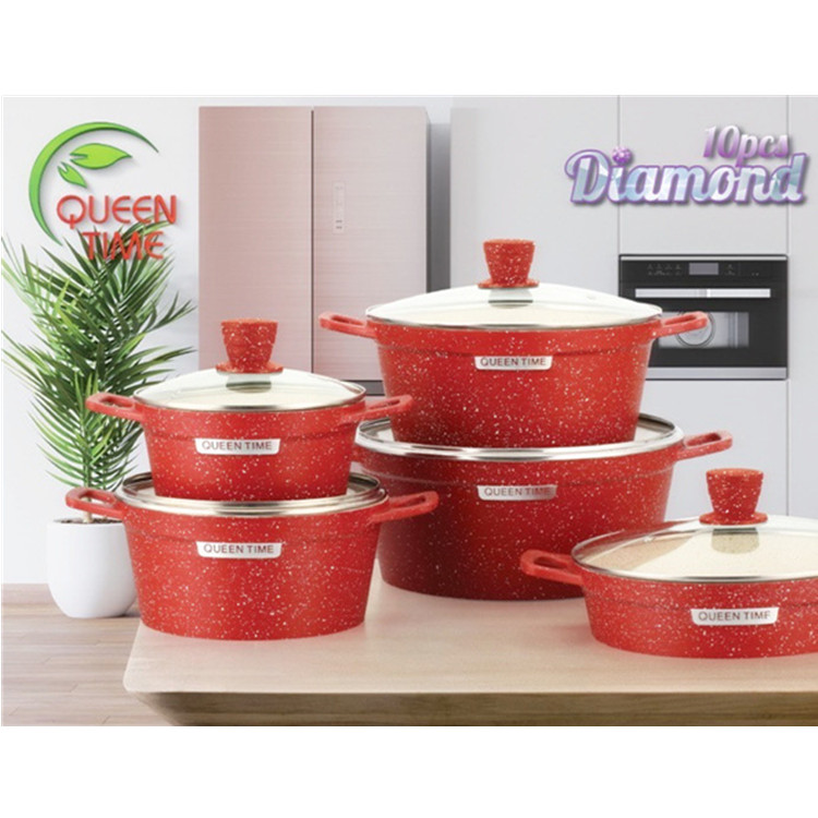nonstick die cast cookware set aluminum cookware