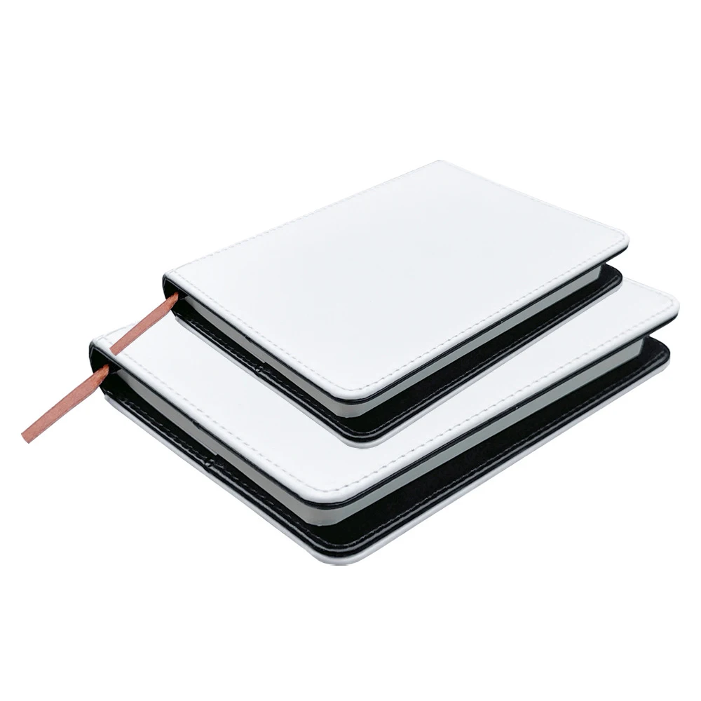New type double sides printing sublimation a5 a6 notebooks leather reusable cover blank journal pu leather journals