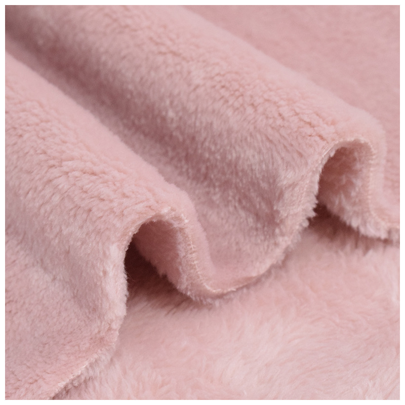 Free Sample Wholesale Holland Blanket fabric Coral Fleece Knit Bonded Polyester Velvet Fabric For Sofa