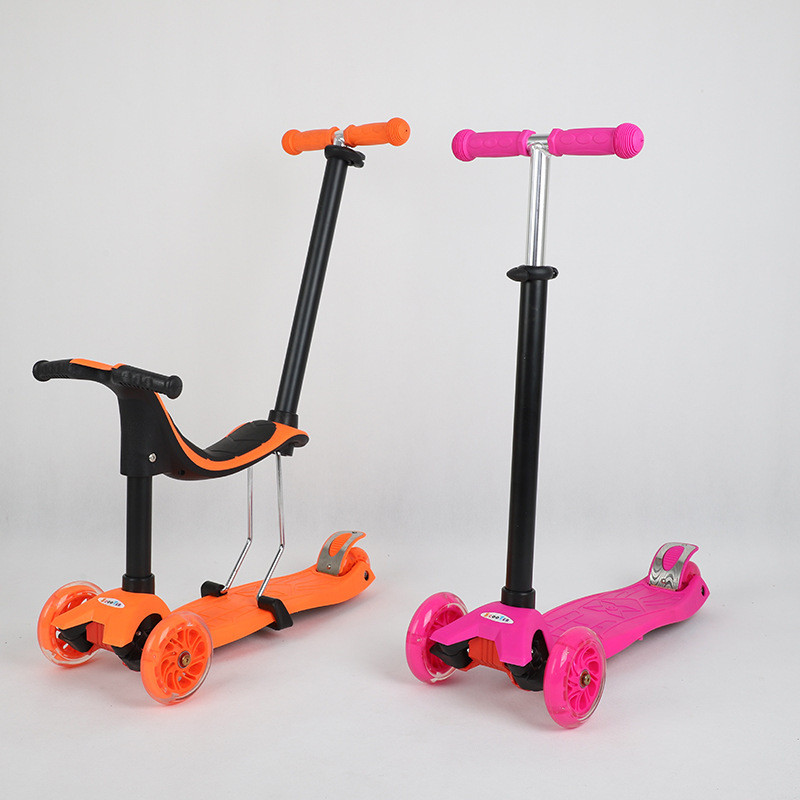 Factory direct sales multi-functional four-in-one scooter Convenient scooter one-click folding a variety of styles can be custom