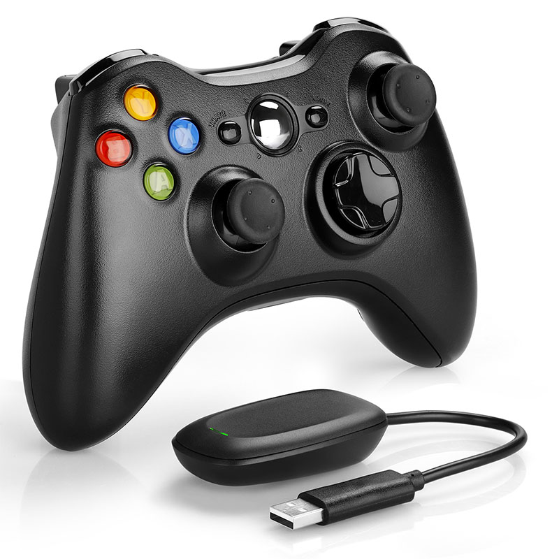 Manette pas cher Control branco mando do x box 360 джойстик для ПК контроллер с приемником 2,4G для xbox 360 slim