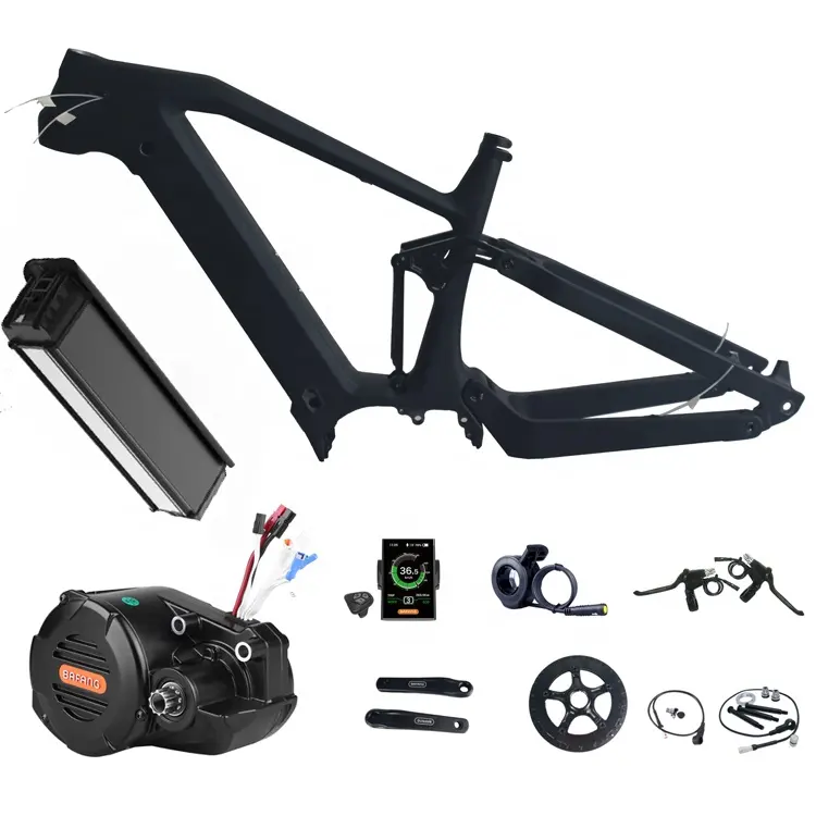 Полностью Подвесной Электрический велосипед Joyebikes, карбоновая рама Bafang M620 MMG510, средняя рама для электровелосипеда с мотором и аккумулятором 17,5