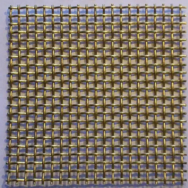 high quality brass finishing crimped wire mesh decorative wire mesh