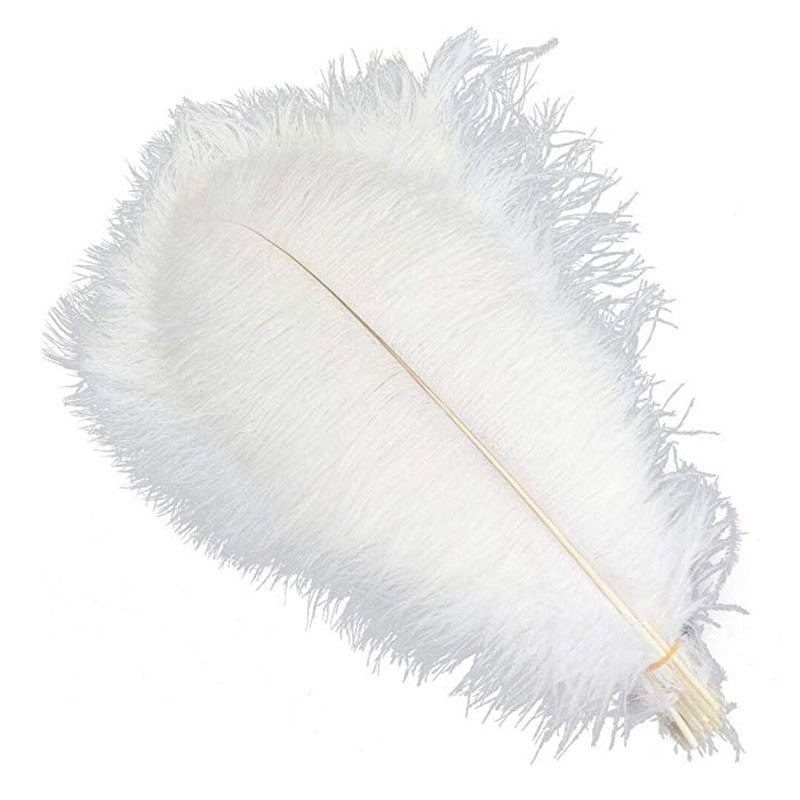 DREA large cheap 15-80cm natural white black bulk ostrich feathers for wedding party decoration