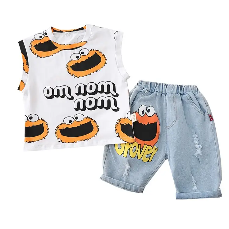 Factory Price Customized Cotton Kids Clothing Sets Sports Suit for Children