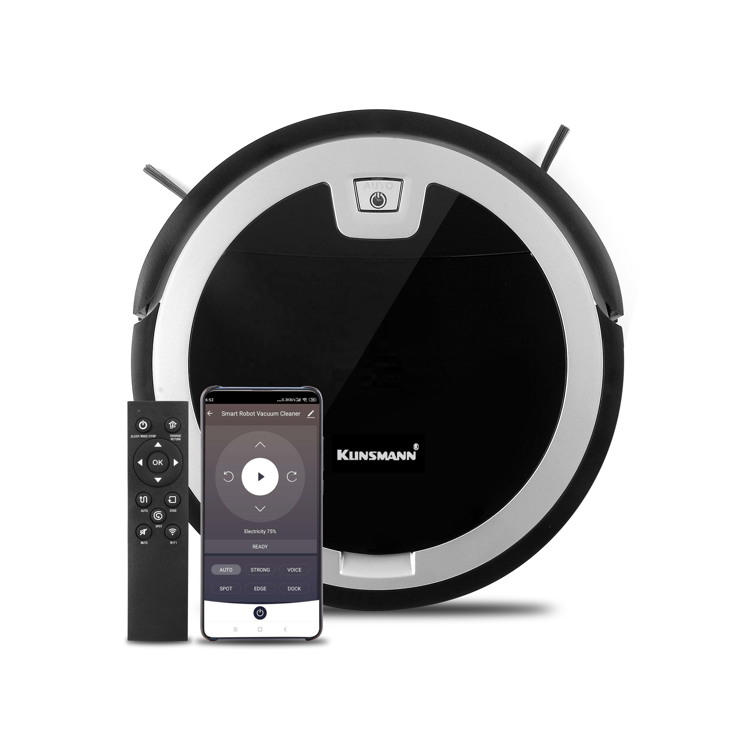 Многофункциональный робот-пылесос с автоматической зарядкой KRV310 Amazon Alexa и Google Assistant