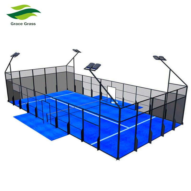 Professional Sport Field Portable Paddle Tennis Court For Sale, Custom Logo Synthetic Paddle Tennis Court/