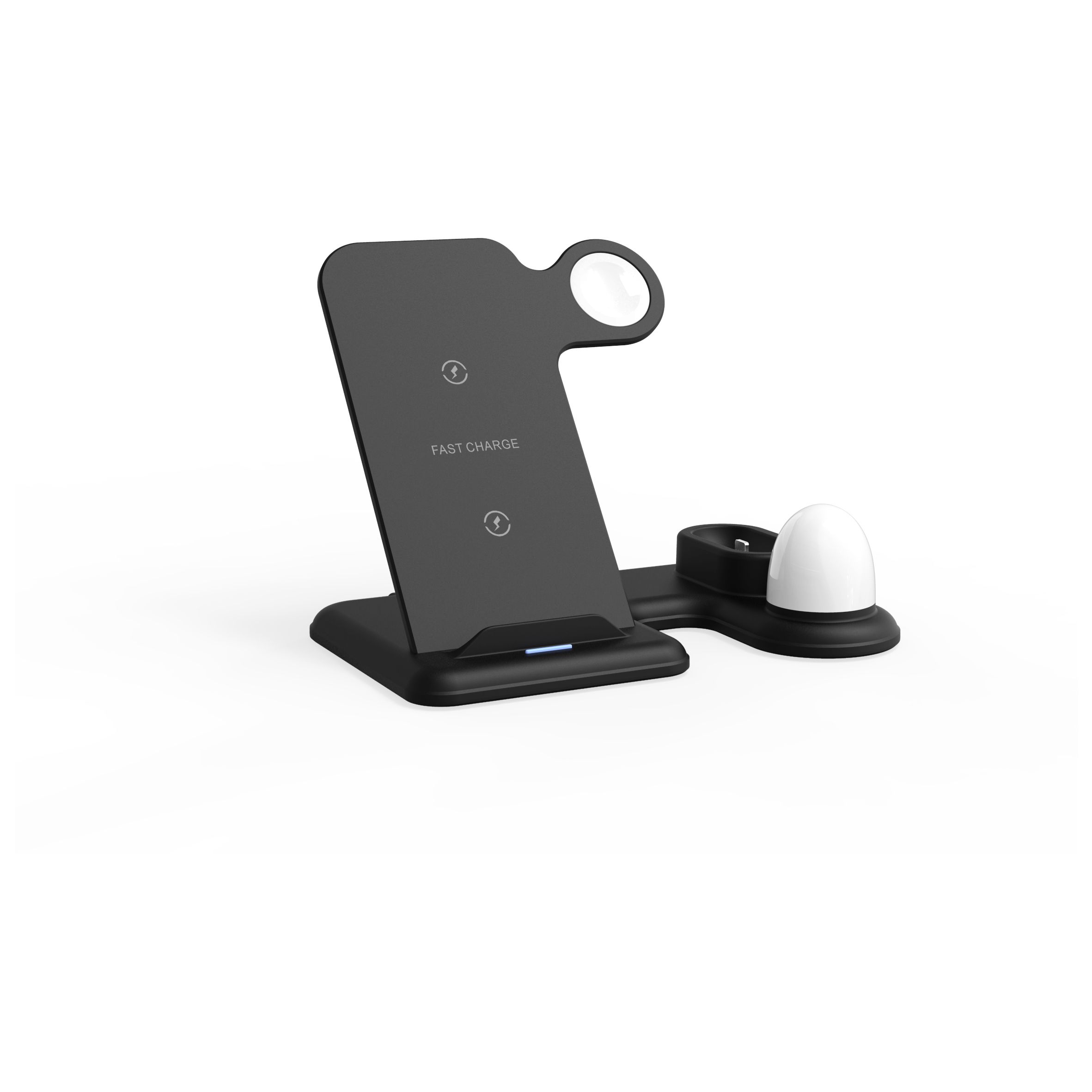 Горячая Распродажа Amazon Smart индикатор Дисплей супер тонкое портативное 3 в 1 Беспроводное зарядное устройство