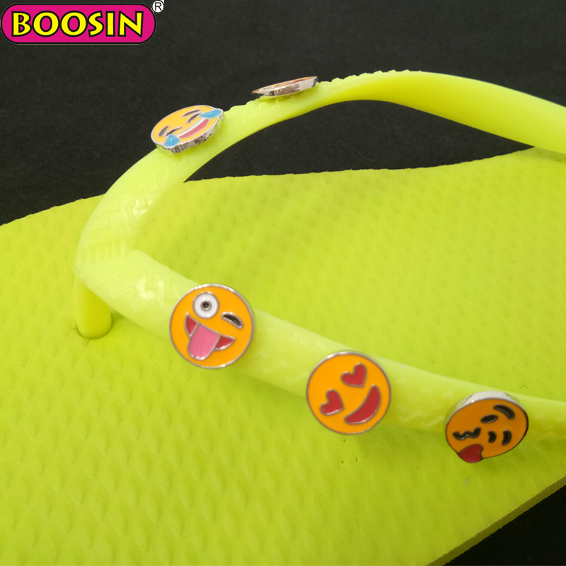 2019 новые Вьетнамки талисманы lucky shoe Стад аксессуары Кристалл Улыбка кроссовки очарование
