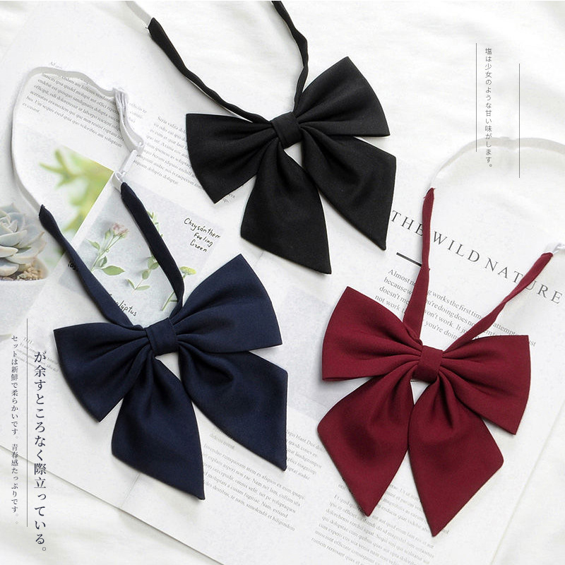 factory wholesale solid color accessories bow tie college style for Japanese JK uniform