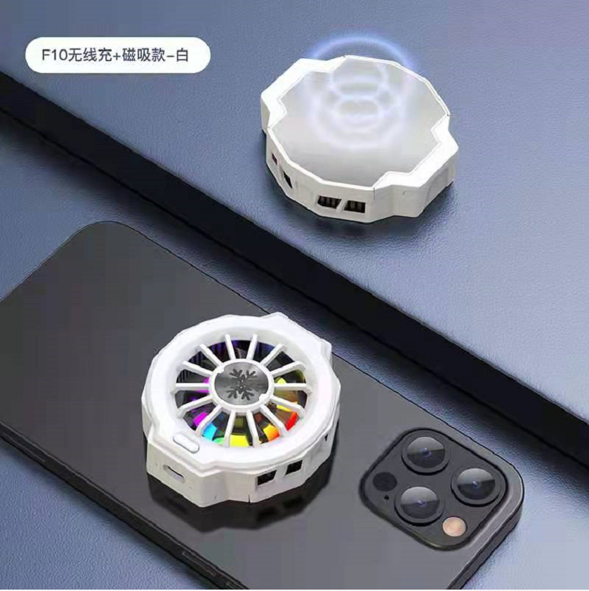 Полупроводниковый охладитель для мобильных телефонов RGB, Мощный охлаждающий вентилятор для мобильных телефонов, для игр и прямых трансляций