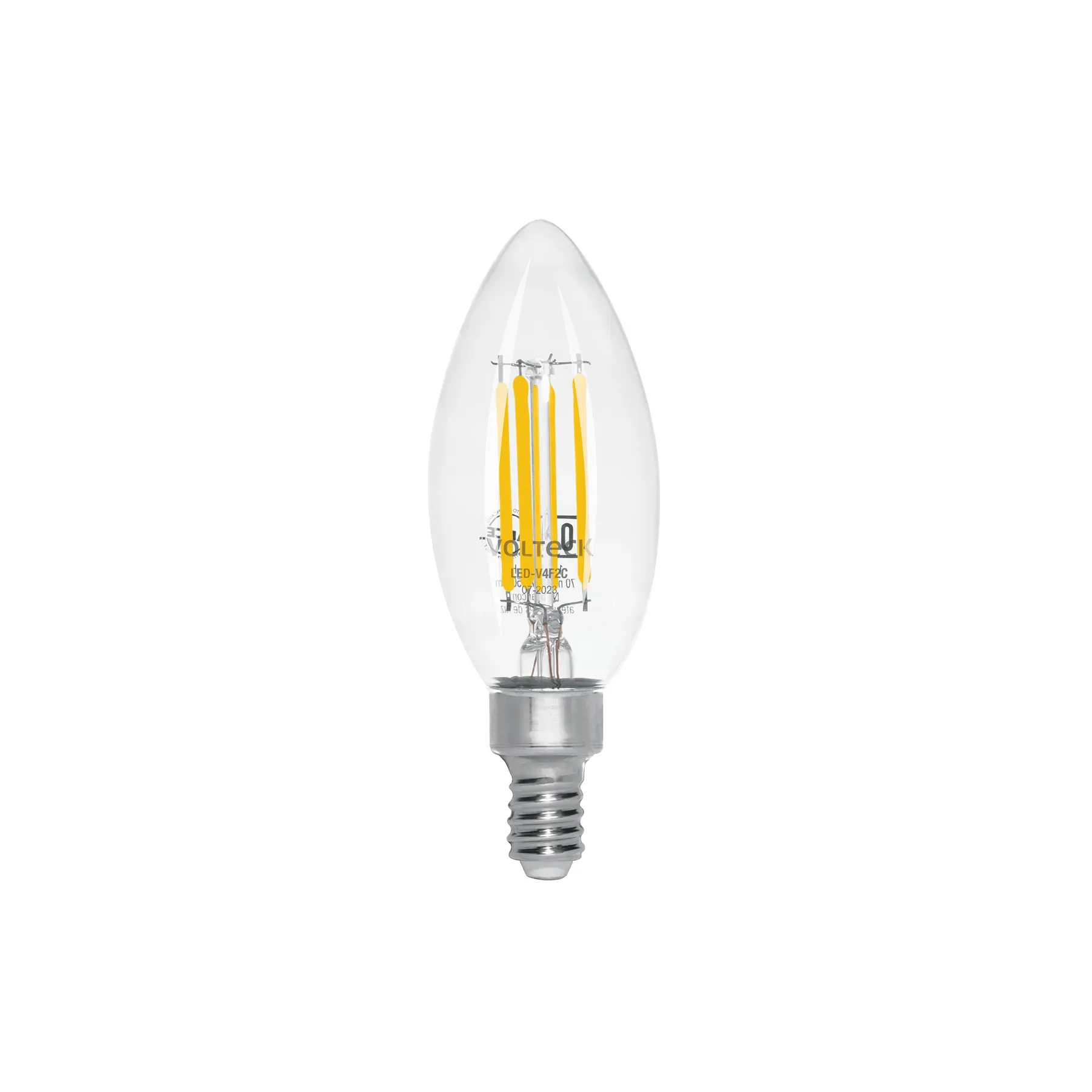 Master with 96 units 4 W LED candle lamp with E12 base filament warm light