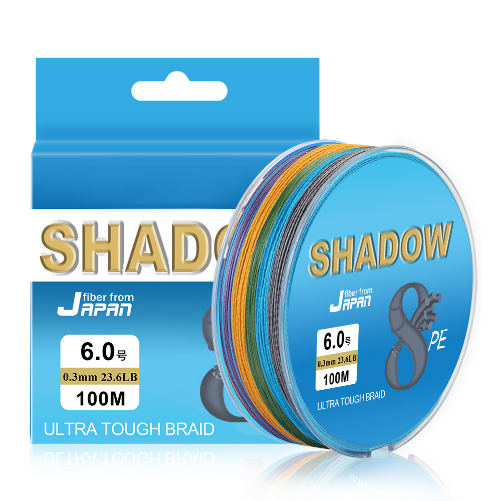 Fishking Readyship Customized 100M Packaged 8 Weave Braided PE Multifilament Fishing Line Braid 8 Strands Fishing Lines