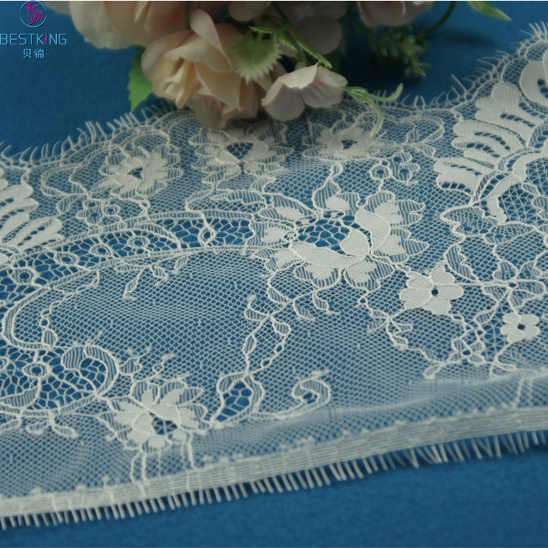 100% Nylon Chantilly Eyelash Rigid Lace Eyelash Lace for Eyelash Extension