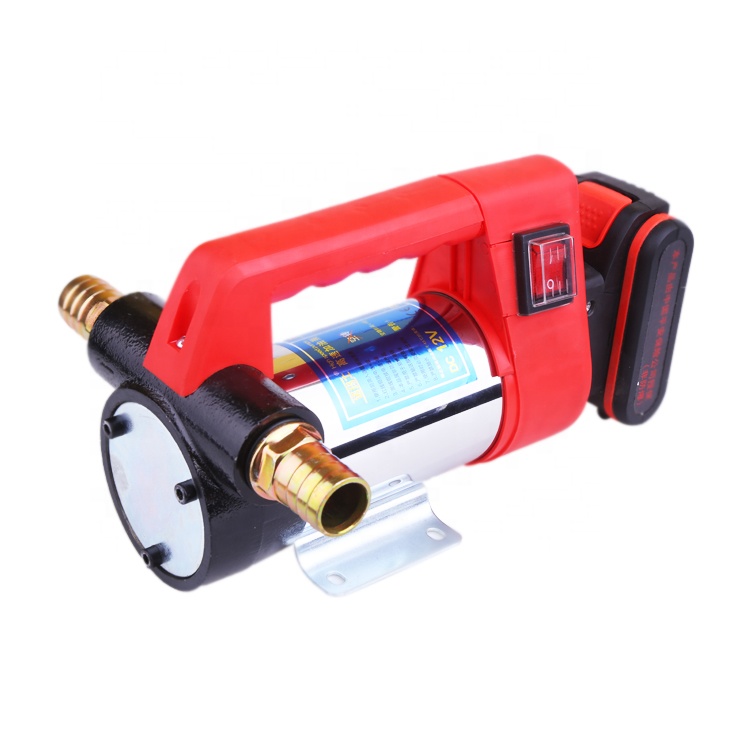 Cordless 12 GPM self-priming kerosene biodiesel, portable commercial battery-powered fuel transfer pump with 2500mAh lithium bat