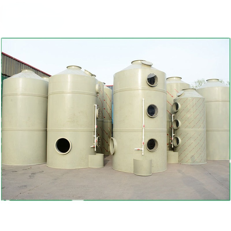 Factory customized water spray exhaust gas purification tower industrial waste gas treatment equipment pp spray tower