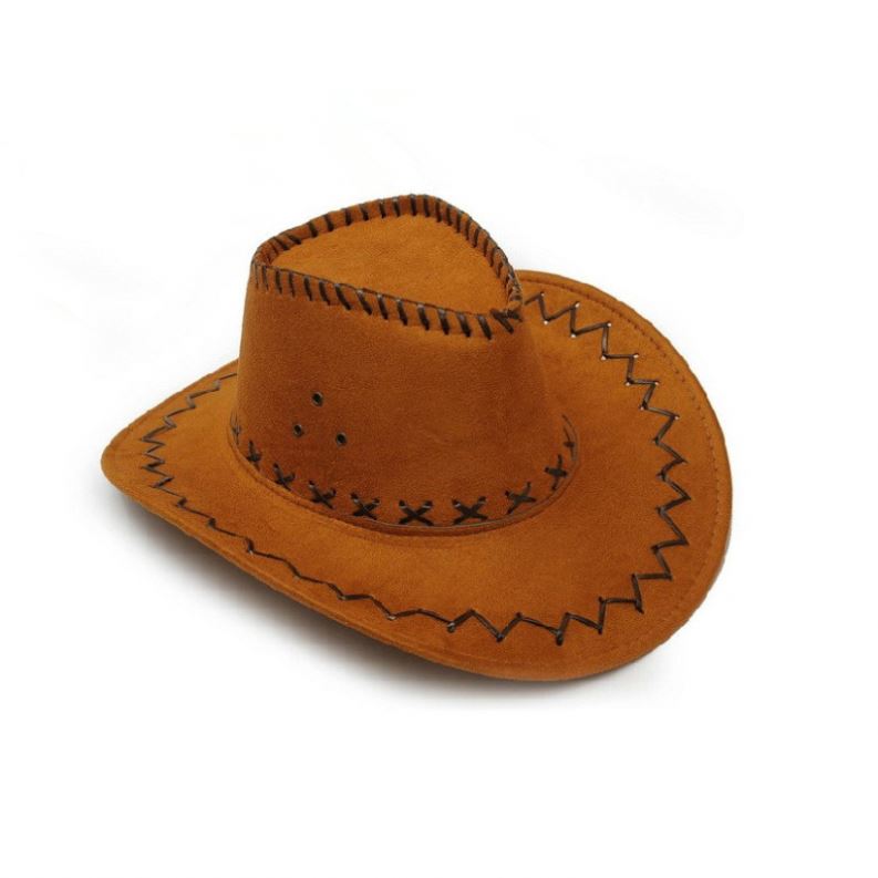 Kids Headwear Adult Summer Outdoor Tourism Cowgirl Brim Hats Sun Visor Unisex Western Knight Cowboy Hat