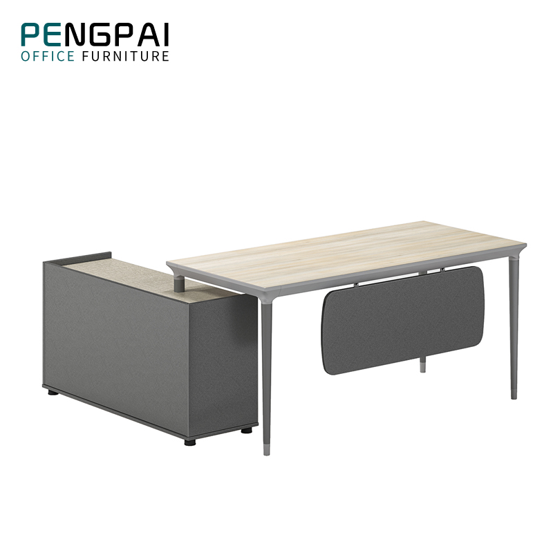 Современный Офисный деревянный компьютерный стол Pengpai из меламина с выдвижным ящиком