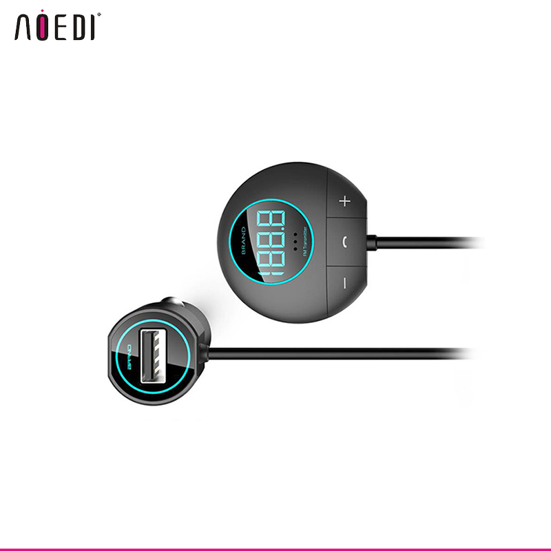 Автомобильное зарядное устройство Wooask с Bluetooth, FM, 2,1 А, USB-переводчик