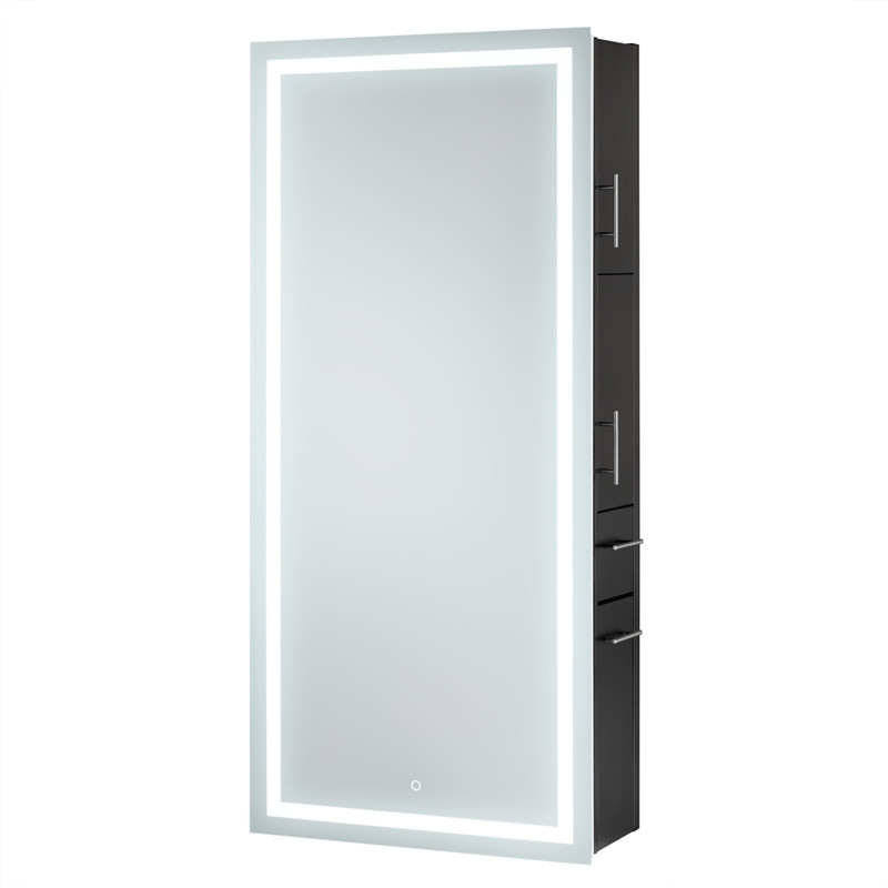 Barber led mirror styling station
