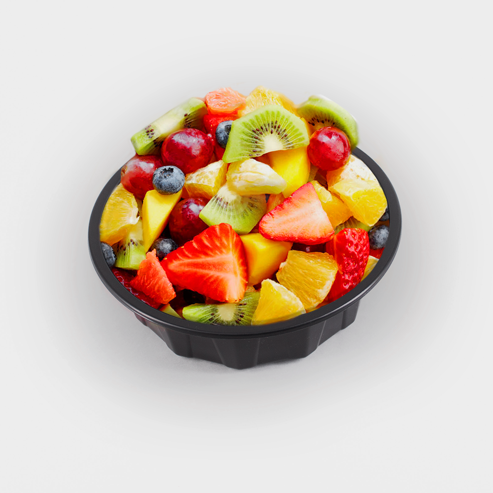 Пластиковый лоток с крышкой для упаковки фруктовых коробок