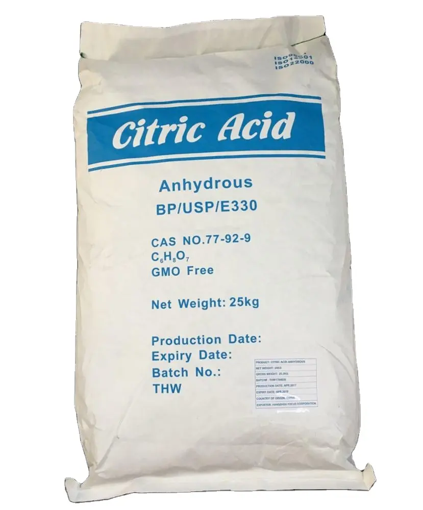 Food Grade Citric Acid Monohydrate/Citric Acid Anhydrous