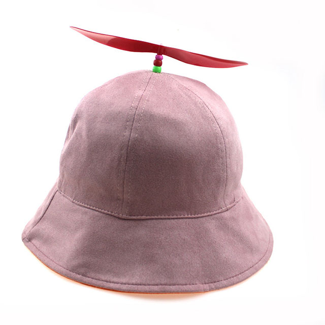 New Detachable Propeller Fisherman Hat Outdoor Sun Protection Parent-Child Bamboo Dragonfly Double Basin Hat