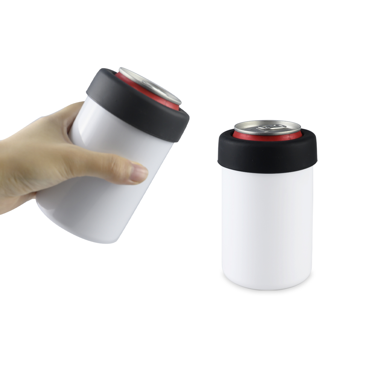 New design 12 oz sublimation blanks stainless steel double wall insulated cans coolers