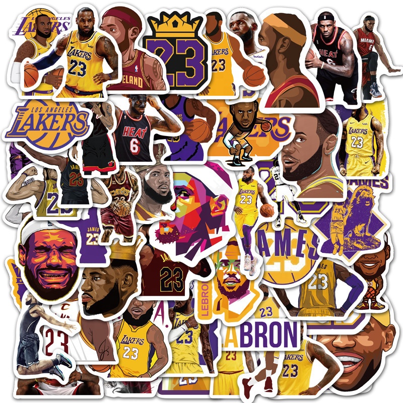 50 шт. самого ценного игрока NBA из команды «звезд баскетбола стикер для дома для мальчиков и холодильника телефон Diy багажа ноутбук спортивные модные тенденции этикетка наклейки
